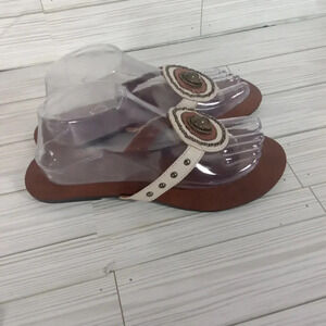 Sandals no name brand studded women's size 9